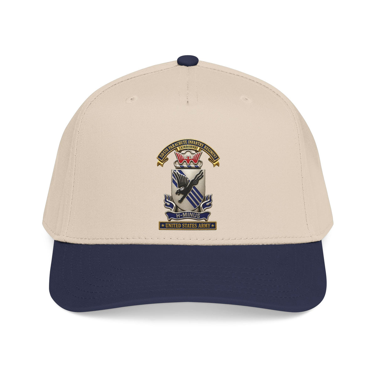 Mid Profile Baseball Cap - Army - 505th Parachute Infantry Regiment (PIR) - DUI - United States Army - 3D - Enhanced