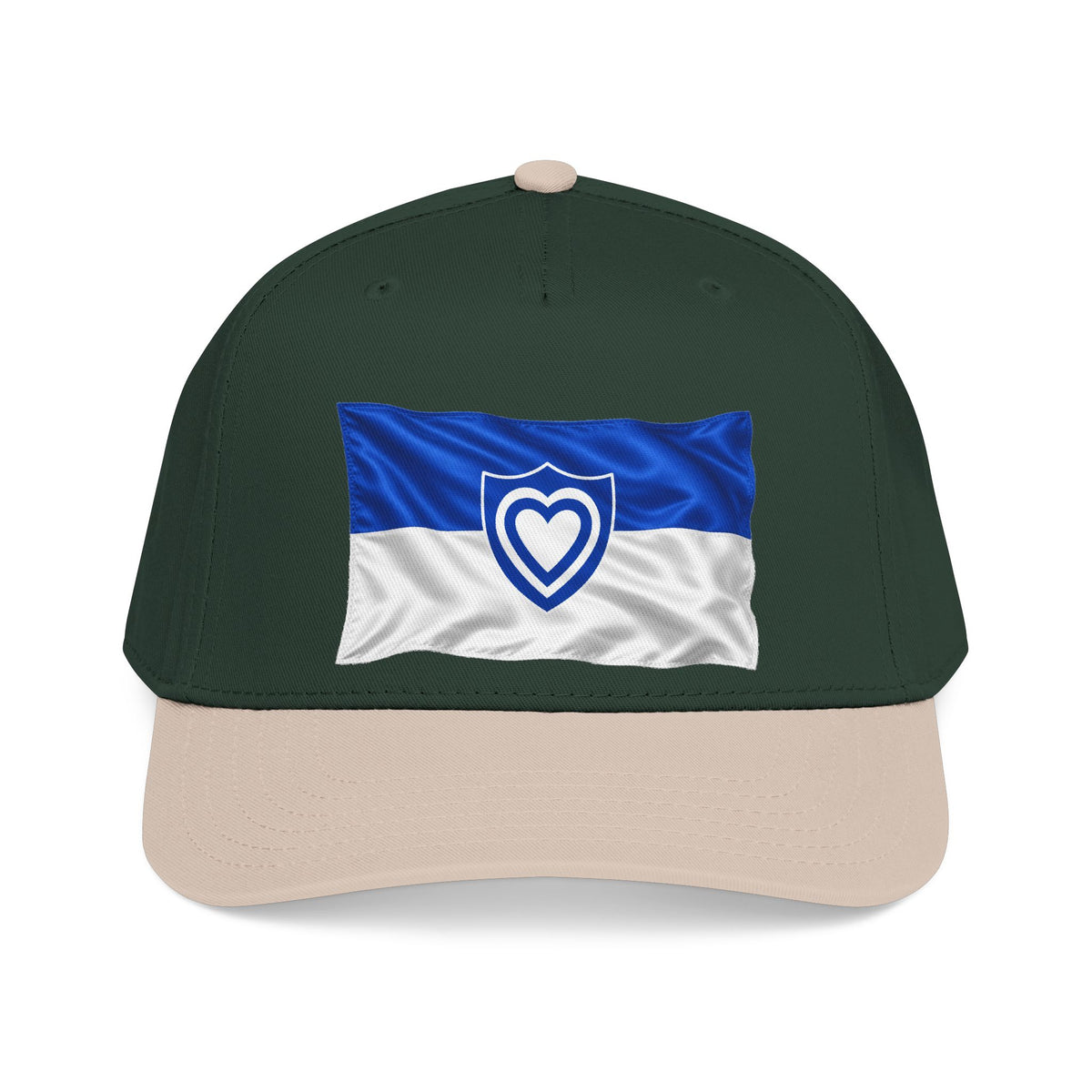 Mid Profile Baseball Cap - Army - XXIV Corps Flag - Waving - without Text - 3D - Transparent