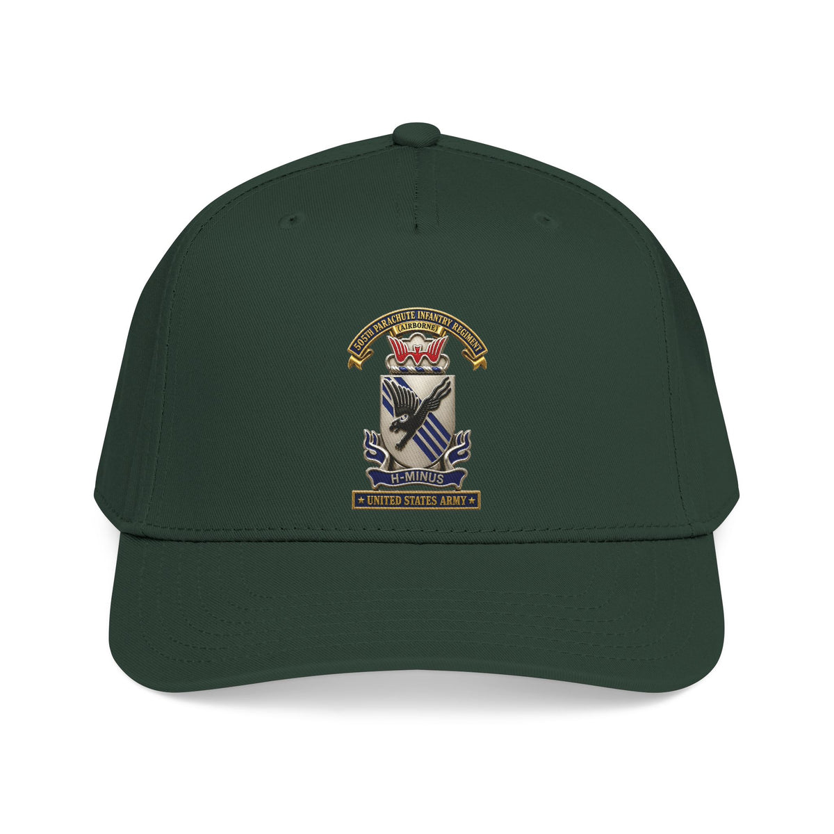 Mid Profile Baseball Cap - Army - 505th Parachute Infantry Regiment (PIR) - DUI - United States Army - 3D - Enhanced