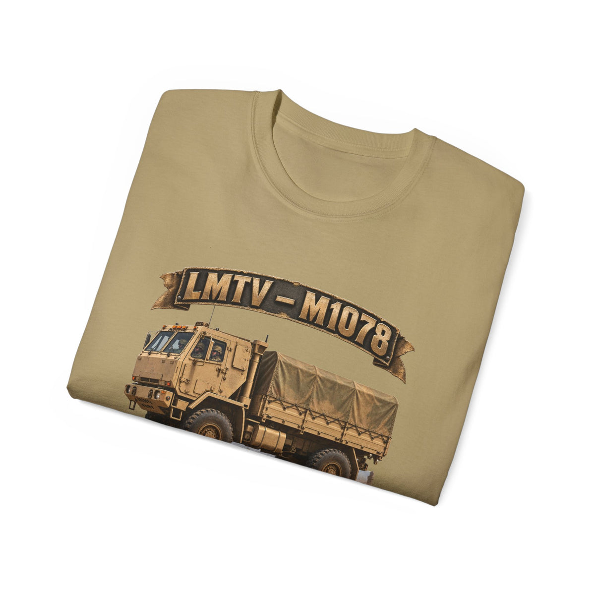 Unisex Ultra Cotton Tee - Army - LMTV - 1078 - Combat Mission - Iraq - 3D - Enhanced