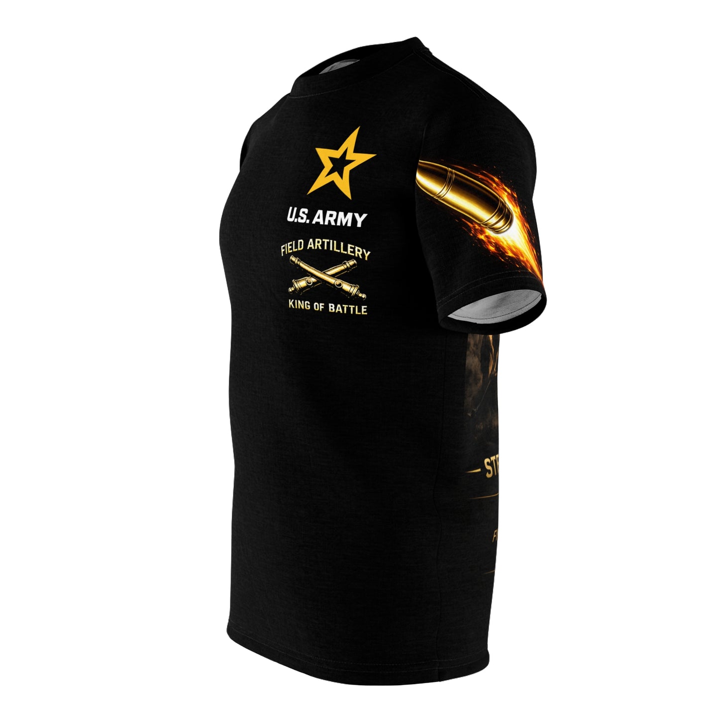 U.S. Army Field Artillery Tee — "King of Battle" 155MM Steel Graphic Tee