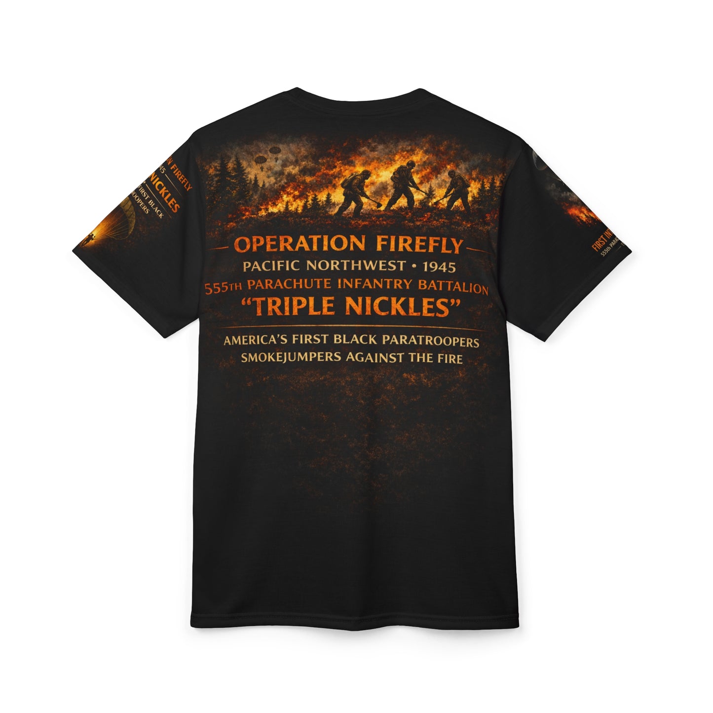 555th Parachute Infantry Battalion "Into the Fire" Tribute Tee