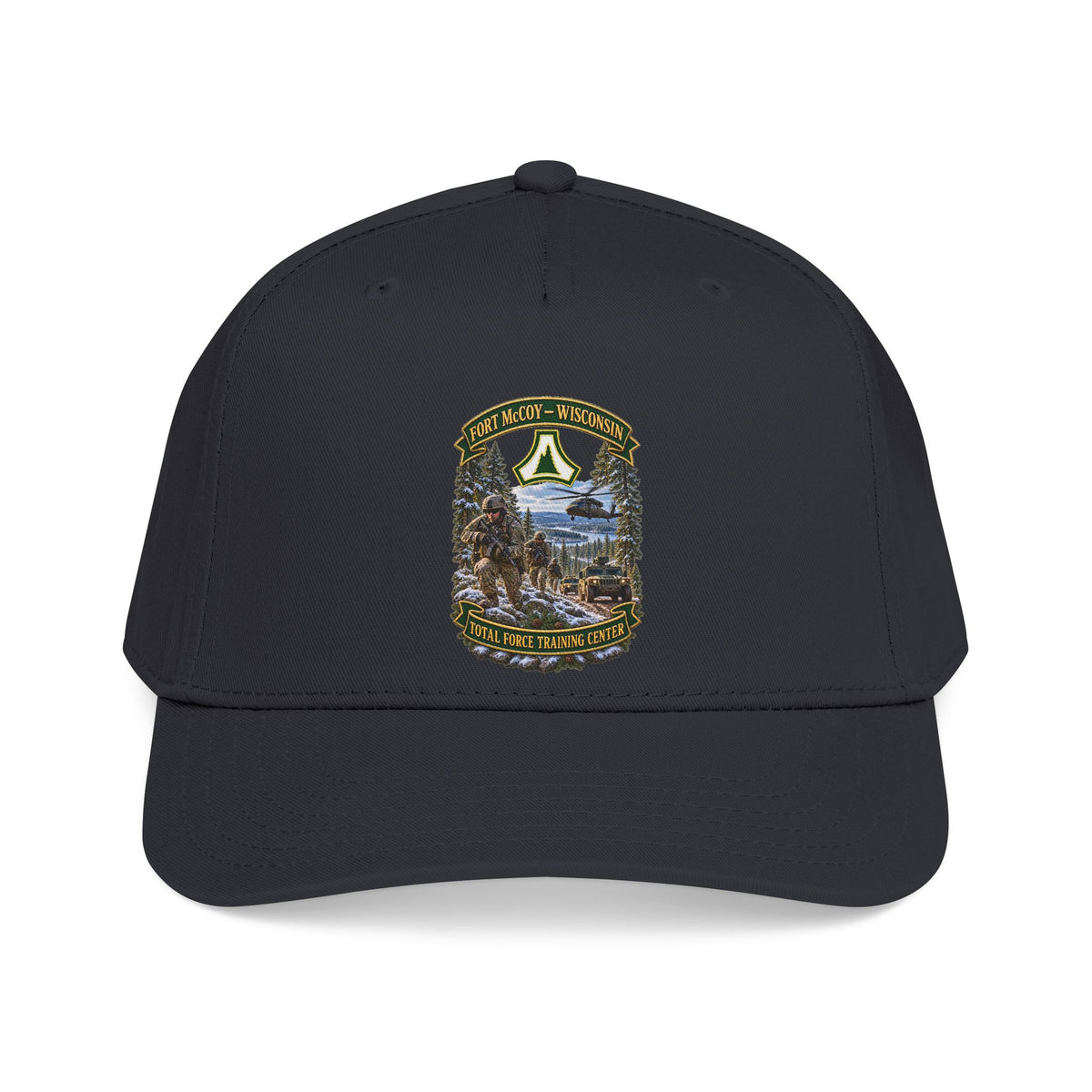 Mid Profile Baseball Cap - Fort McCoy, Wisconsin - DUI - Total Force Training Center - 3D - Enhanced