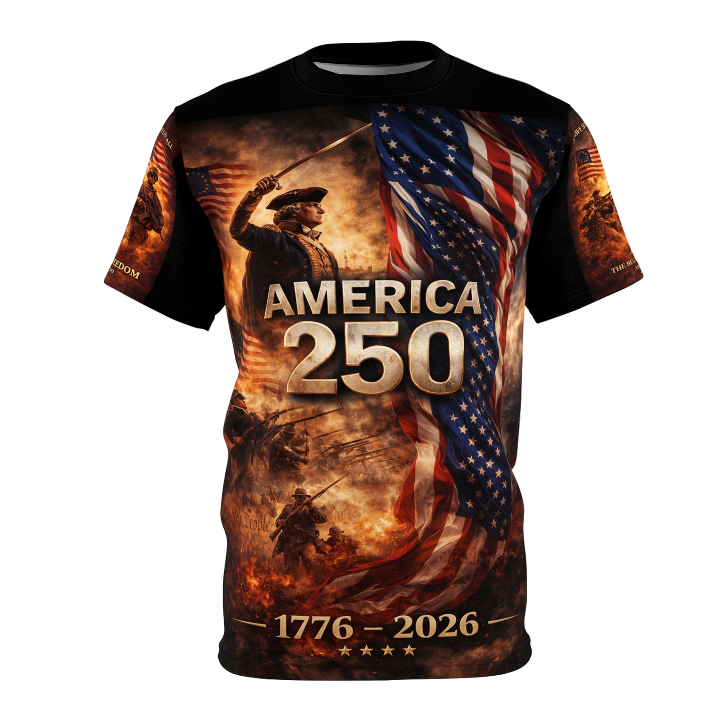 America 250 Years Tribute Tee — "All Gave Some, Some Gave All" for your freedom today