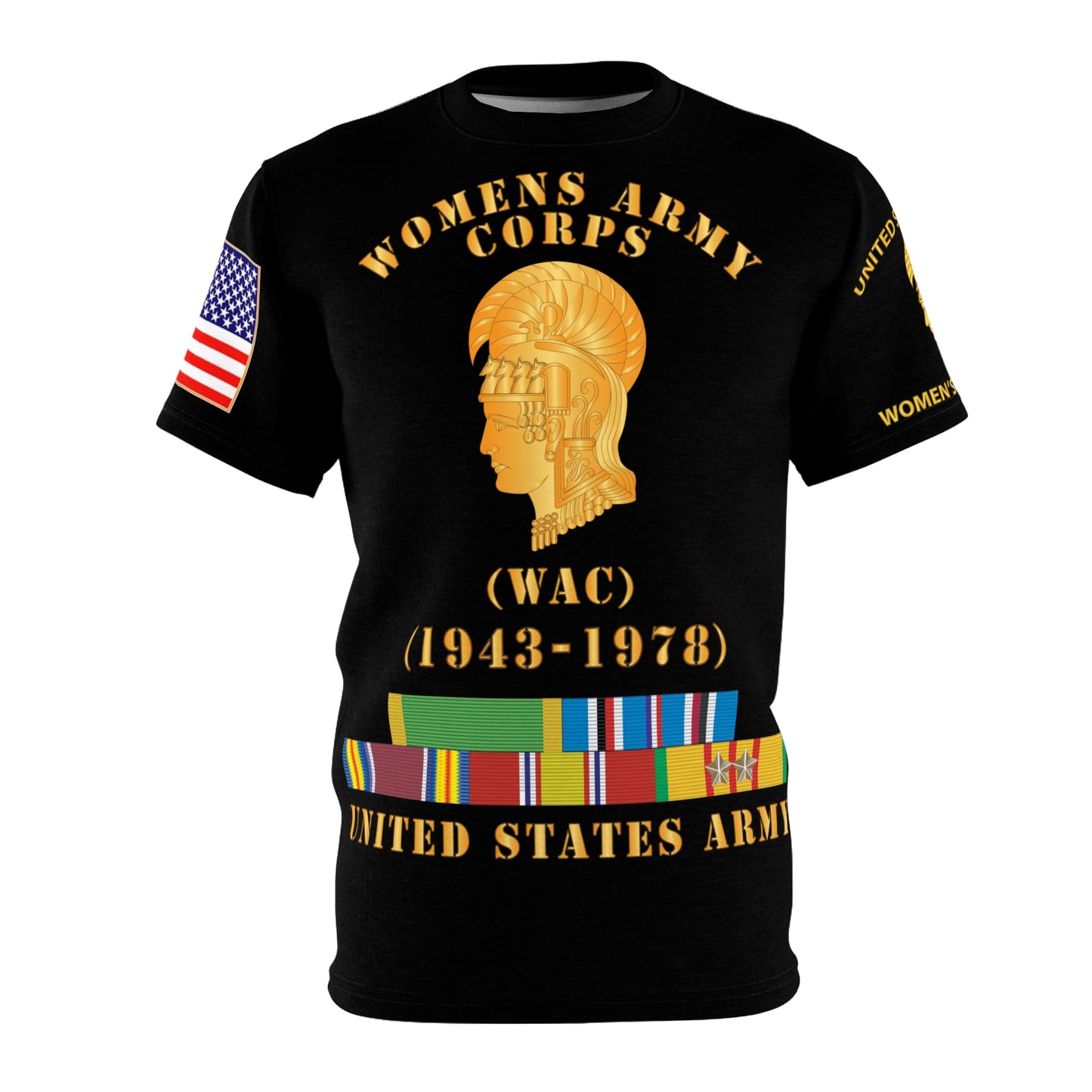 AOP - Womens Army Corps (WAC) - 1943-1972 with Service and Campaign Ribbons