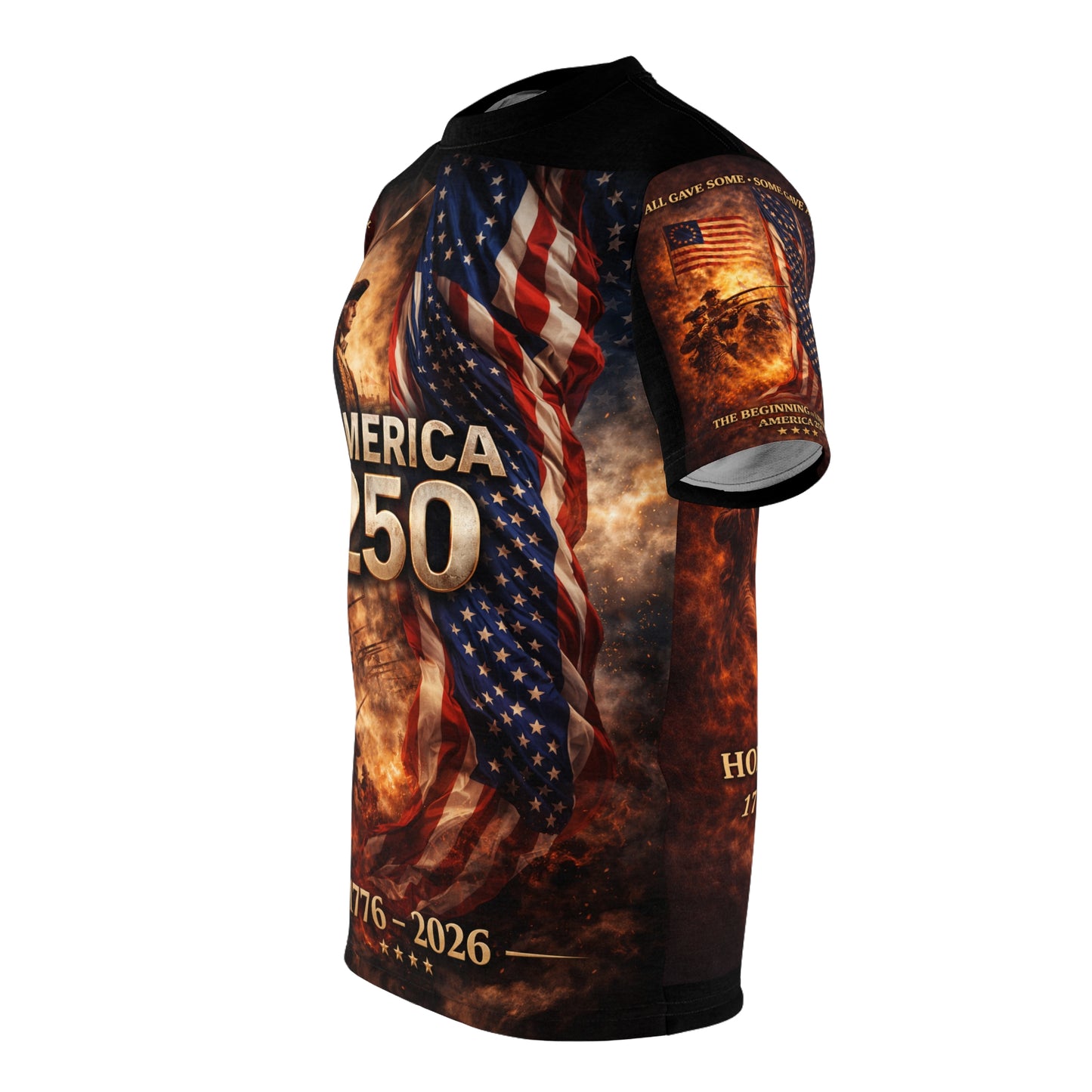 America 250 Years Tribute Tee — "All Gave Some, Some Gave All" for your freedom today