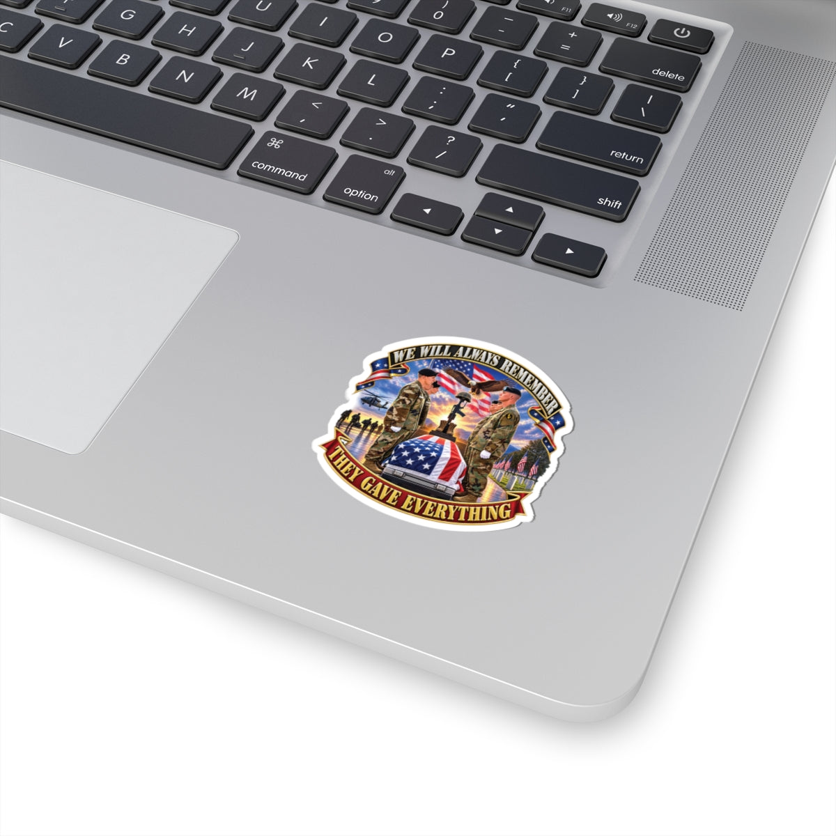 Kiss-Cut Stickers - Emblem - We Will Always Remember - They Gave Everything - 3D - Enhanced