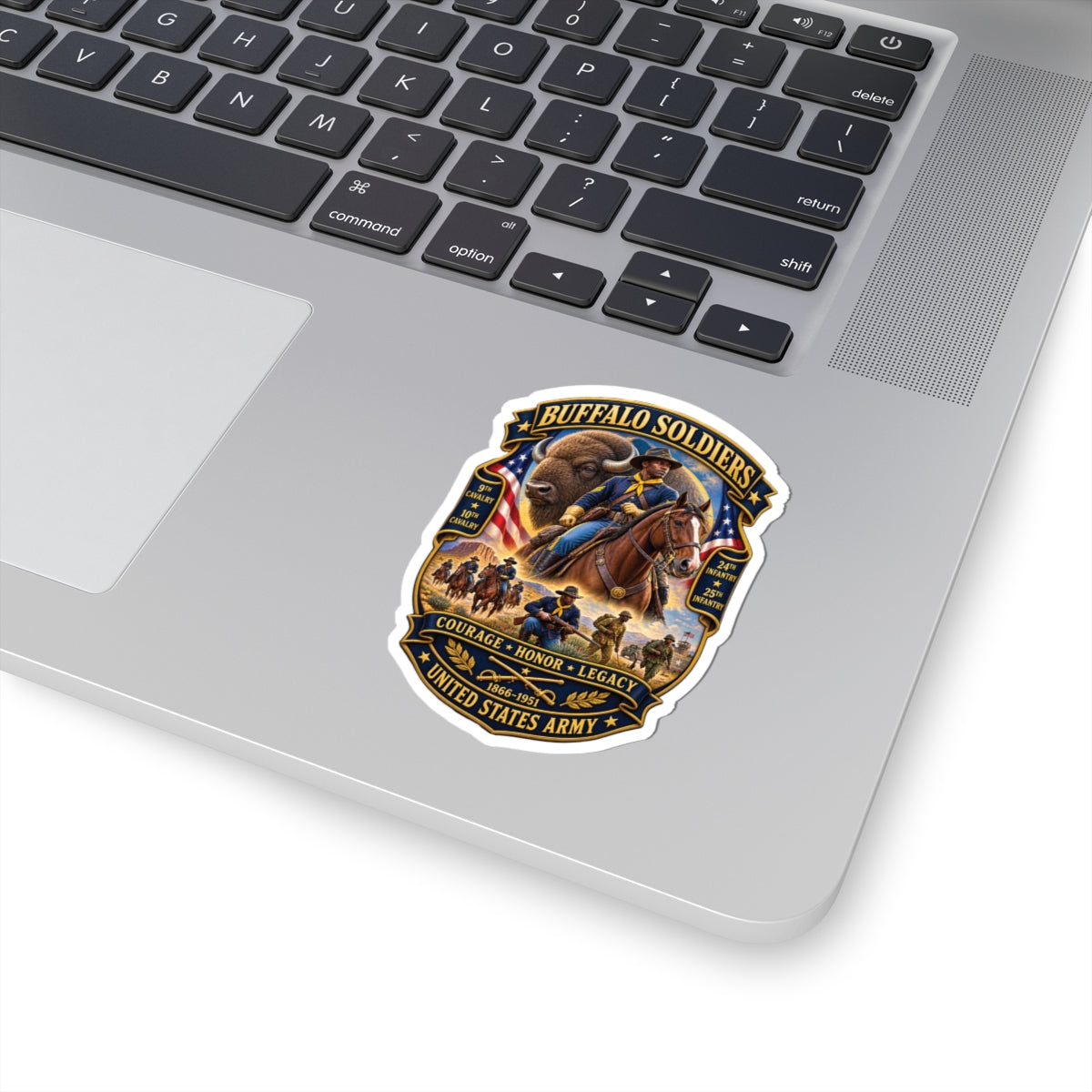 Kiss-Cut Stickers - Overall Buffalo Soldiers Tribute - 3D - Enhanced
