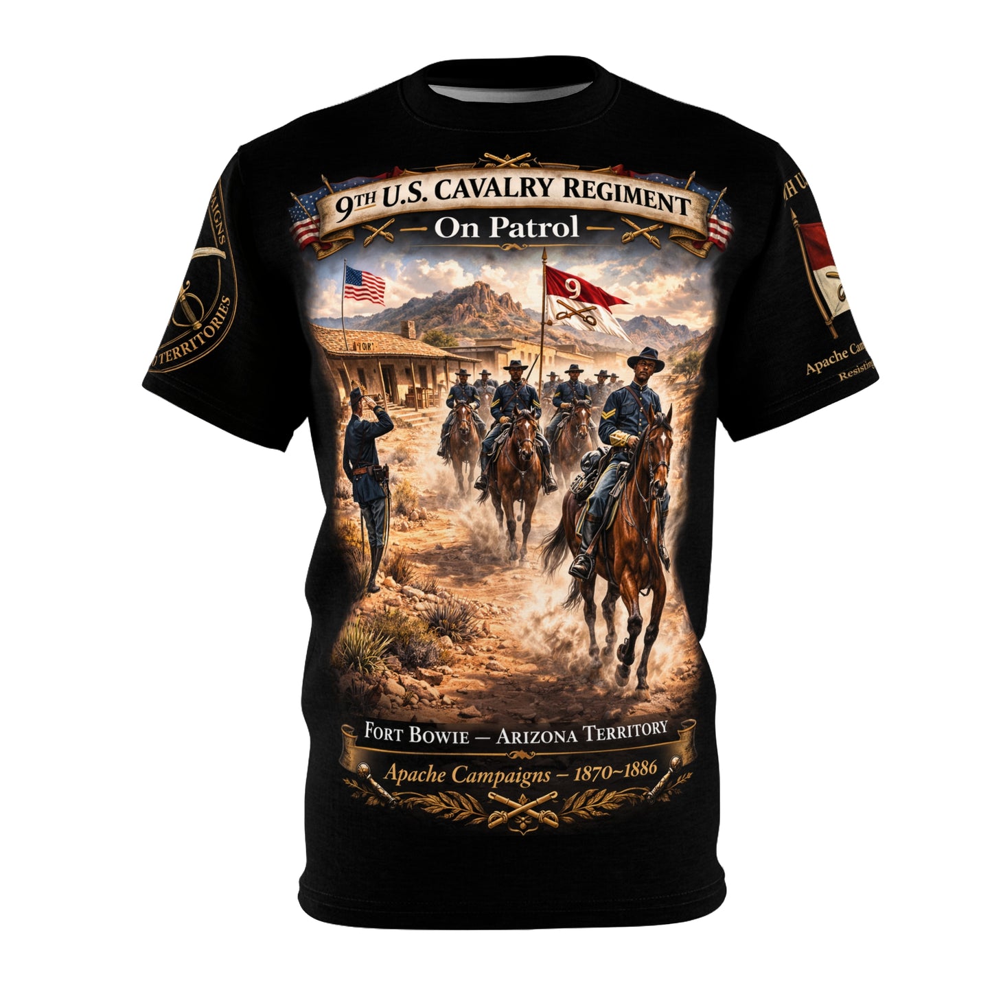 Buffalo Soldiers 9th Cavalry Tribute Tee — Apache Campaign