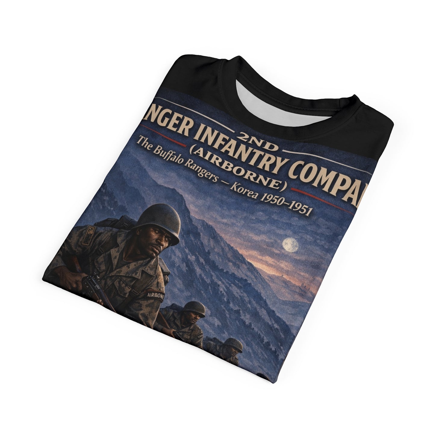 Buffalo Rangers 2nd Ranger Infantry Company (Airborne) Korean War Tribute Tee