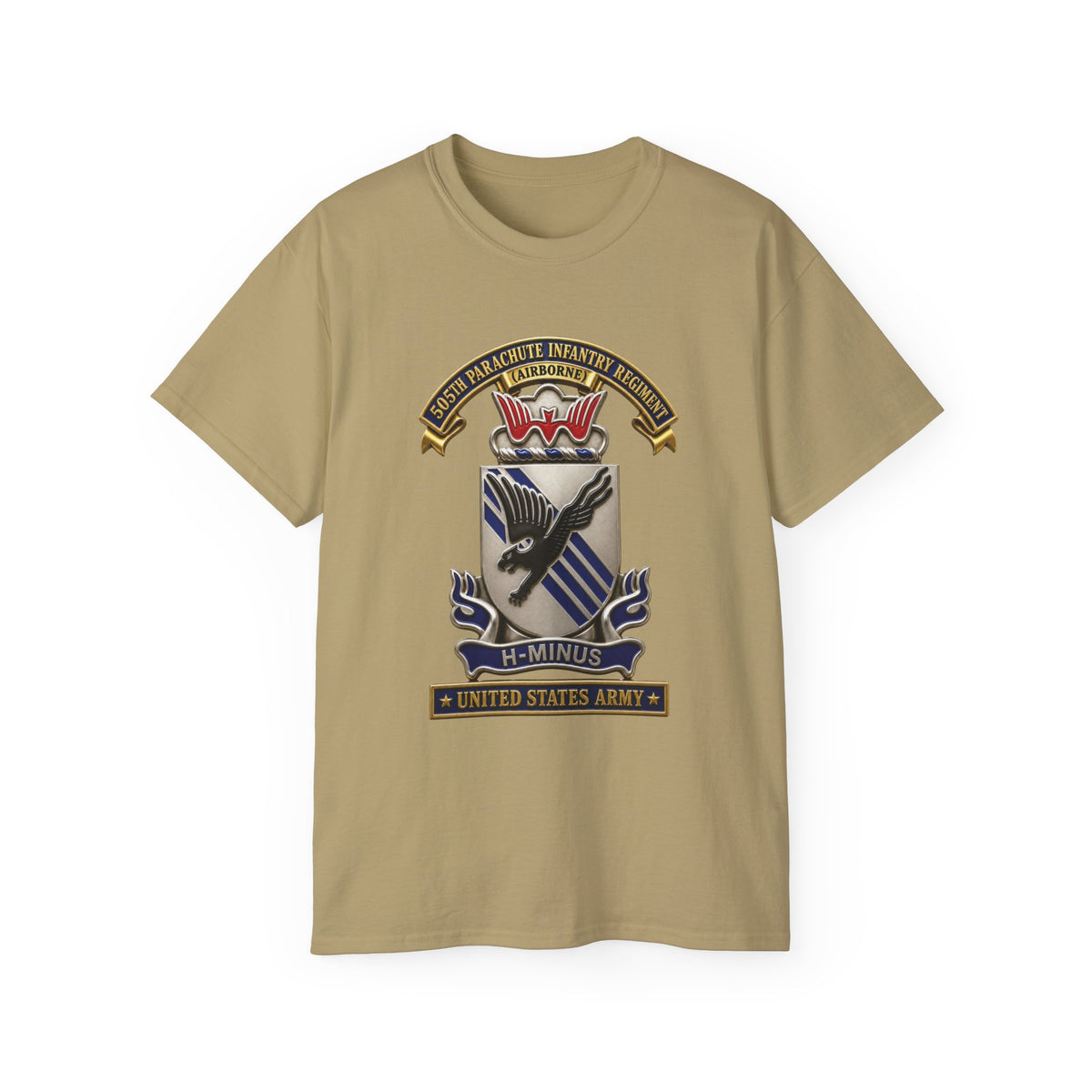 Unisex Ultra Cotton Tee - Army - 505th Parachute Infantry Regiment (PIR) - DUI - United States Army - 3D - Enhanced