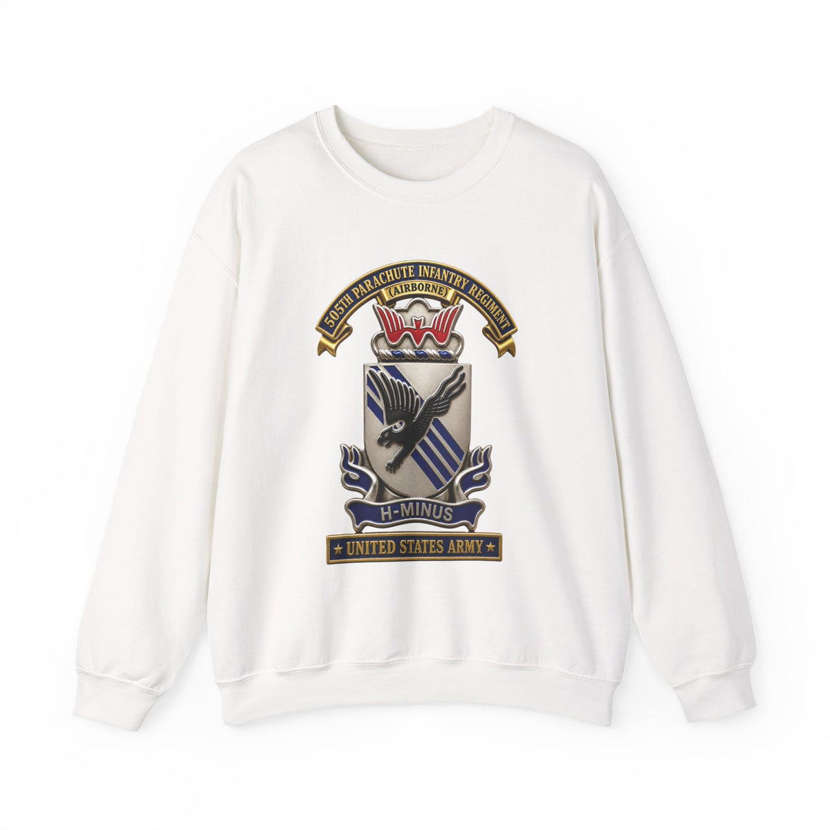 Crewneck Sweatshirt - Army - 505th Parachute Infantry Regiment (PIR) - DUI - United States Army - 3D - Enhanced