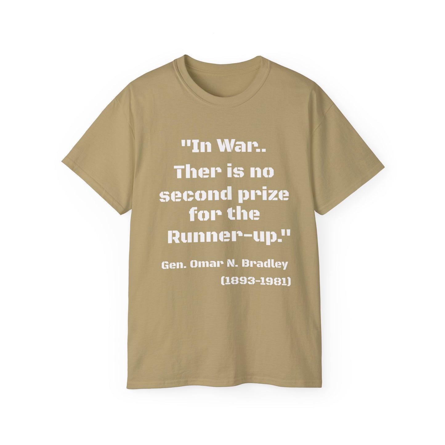 War General Bradley Unisex Tee, Military T-Shirt, Military Veteran Gift, Patriotic Shirt, Army Apparel