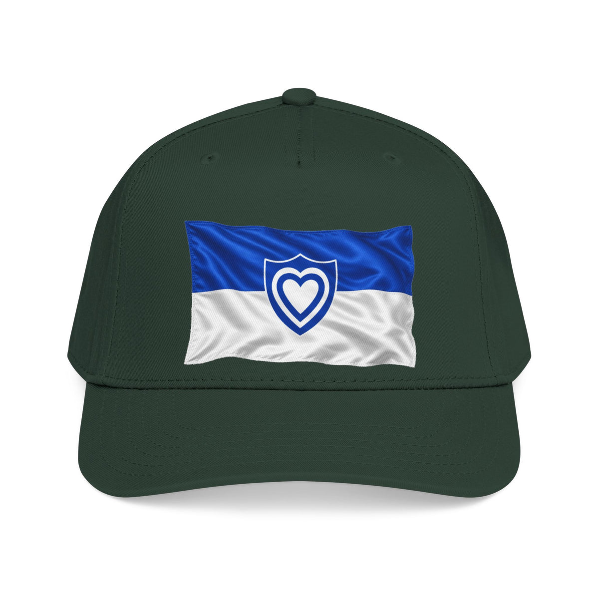Mid Profile Baseball Cap - Army - XXIV Corps Flag - Waving - without Text - 3D - Transparent