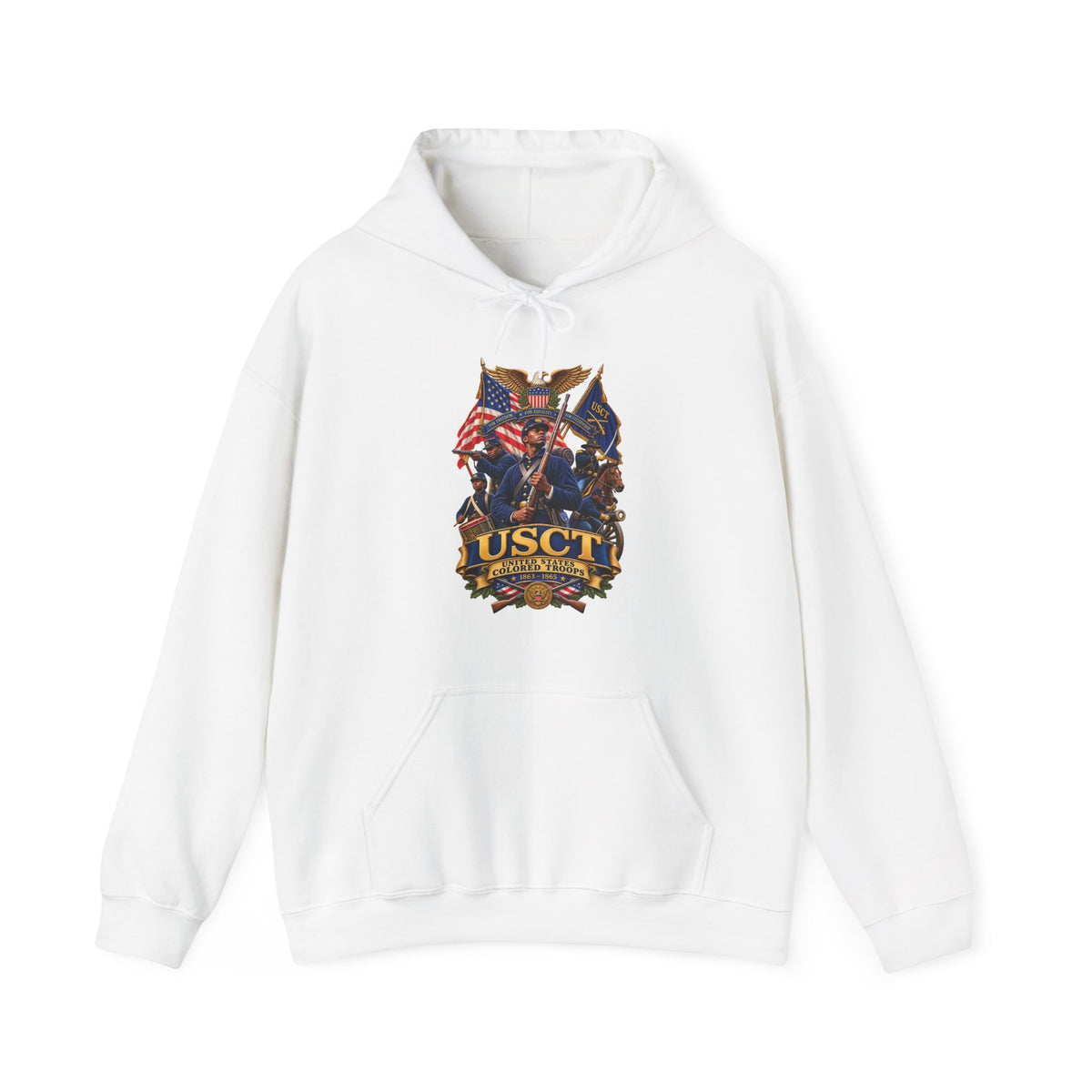 Hoodie — United States Colored Troops (USCT) - Civil War - 3D - Enhanced