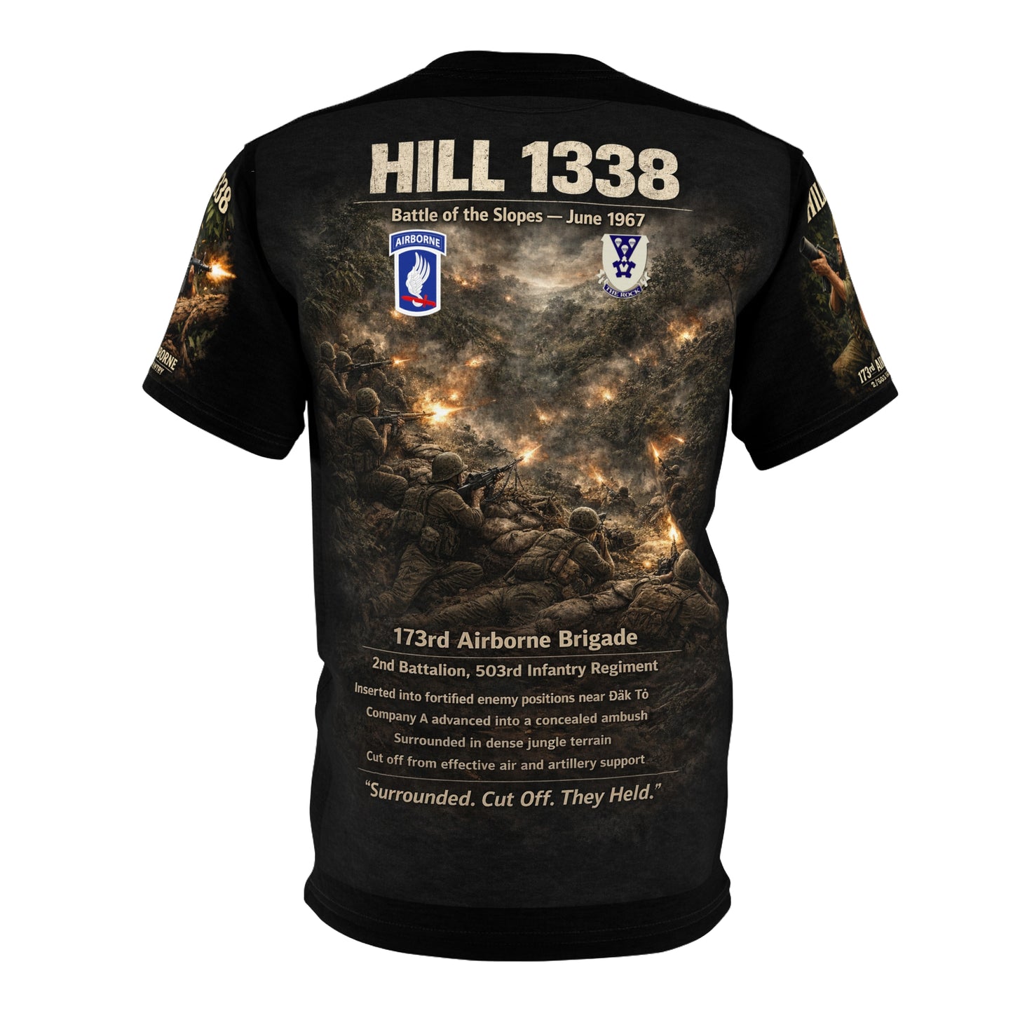 2nd Battalion 173rd Airborne 'Sky Soldiers' Tribute Tee – Battle of Hill 138 (Vietnam)