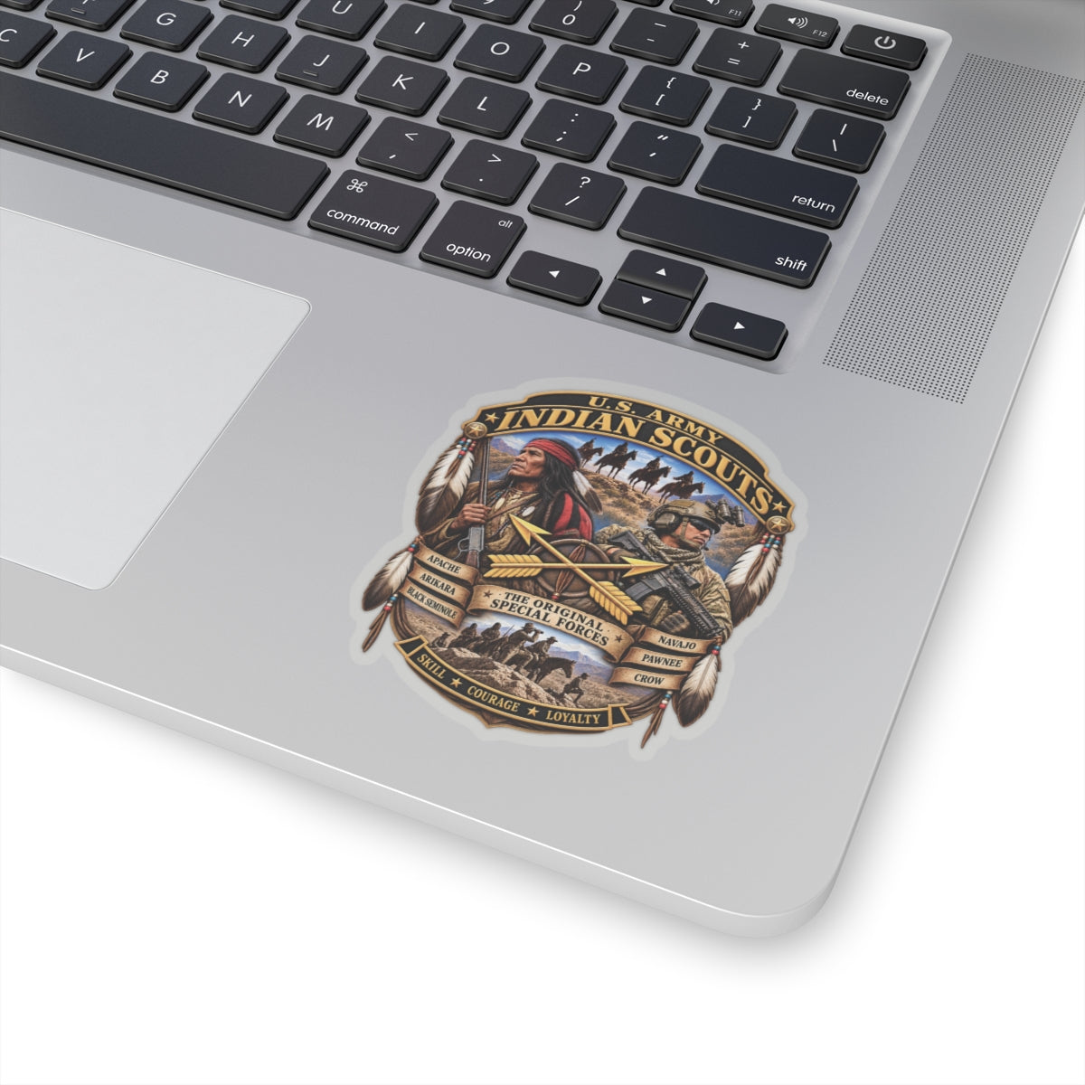 Kiss-Cut Stickers - United States Indian Scouts (USS) - Original Special Forces - 3D - Enhanced