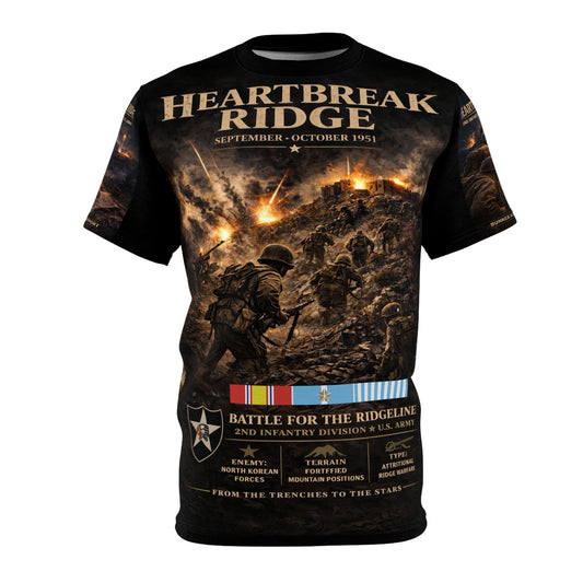 2nd Infantry Division "Heartbreak Ridge" Tribute Tee — Korean War (Sep–Oct 1951)