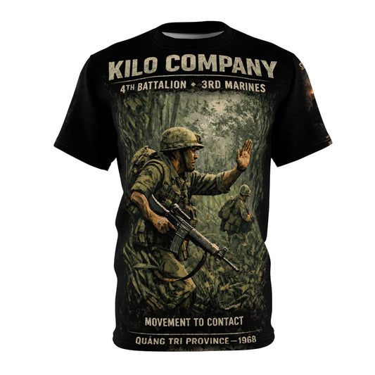 Kilo Company 4/3/3 Marines Tribute Tee — "Movement to Contact" 1st Platoon