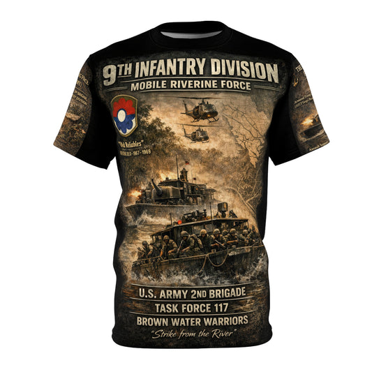 9th Infantry Division Vietnam Tribute All-Over Print Tee — Mobile Riverine Force (MRF)