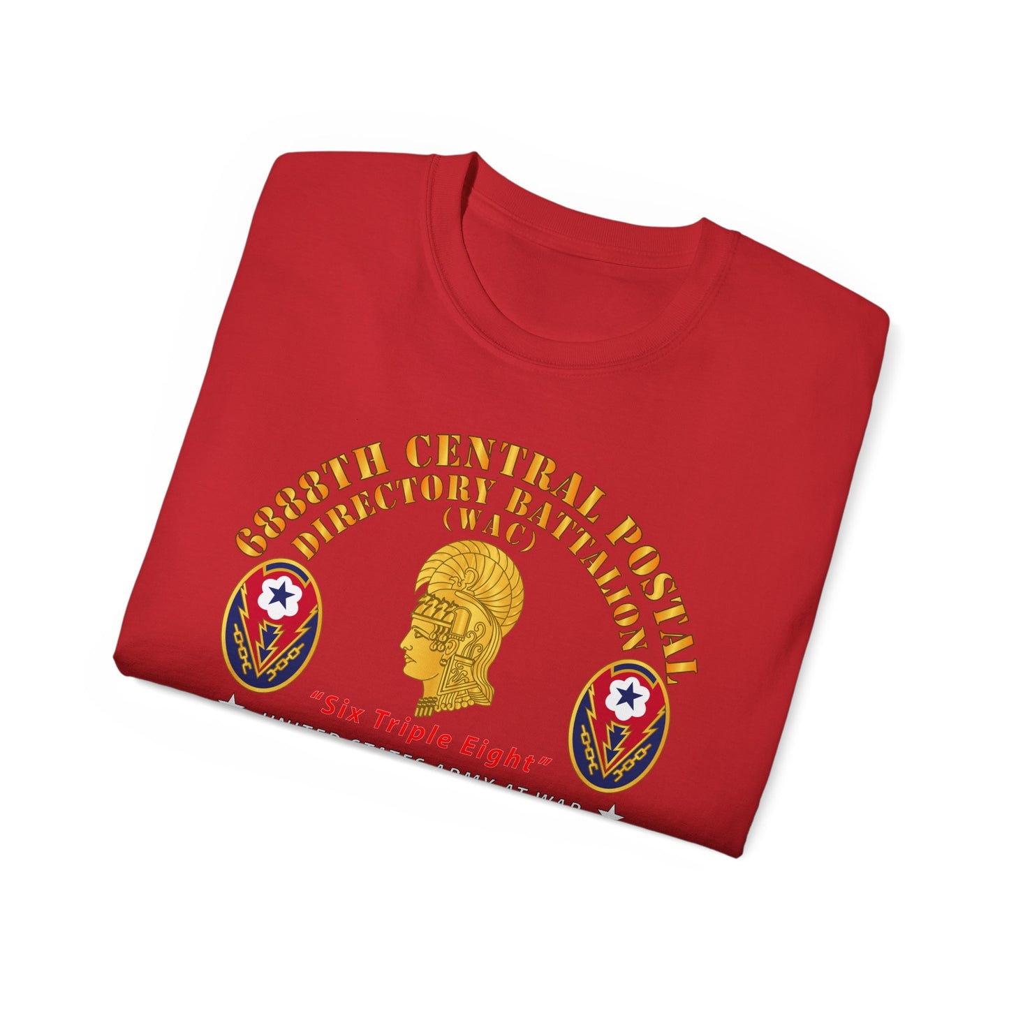 Unisex Ultra Cotton Tee - Army - 6888th Central Postal Directory Battalion - World War II Service Medals