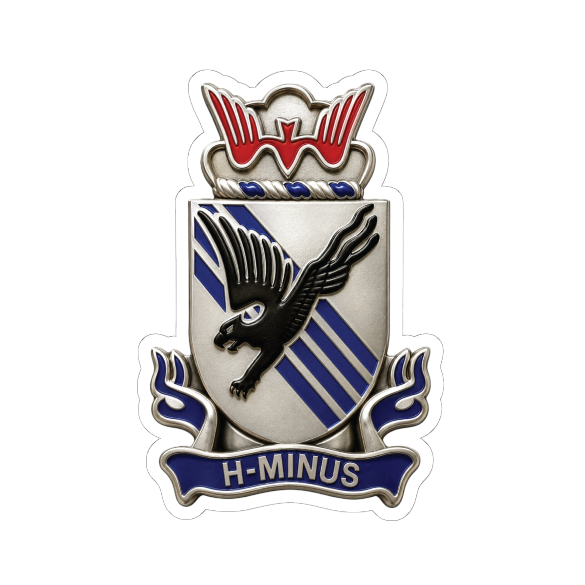 Kiss-Cut Stickers - Army - 505th Parachute Infantry Regiment (PIR) - DUI - 3D - Enhanced