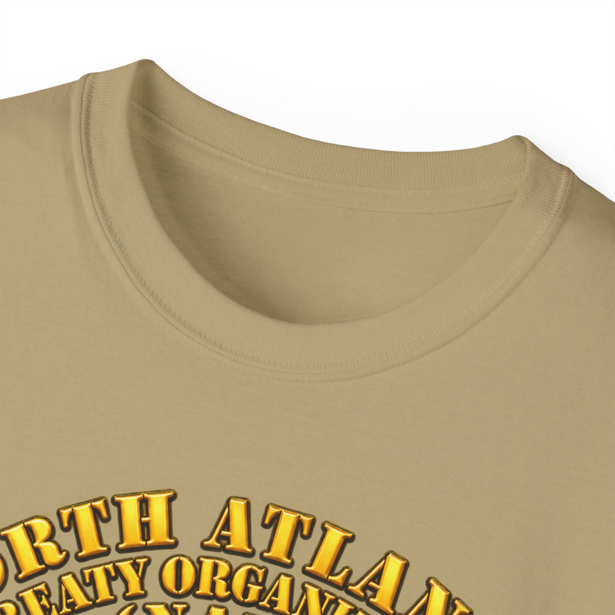 Unisex Ultra Cotton Tee - NATO - Polished NATO Veteran - with flags - Military Scene - 3D - Transparent
