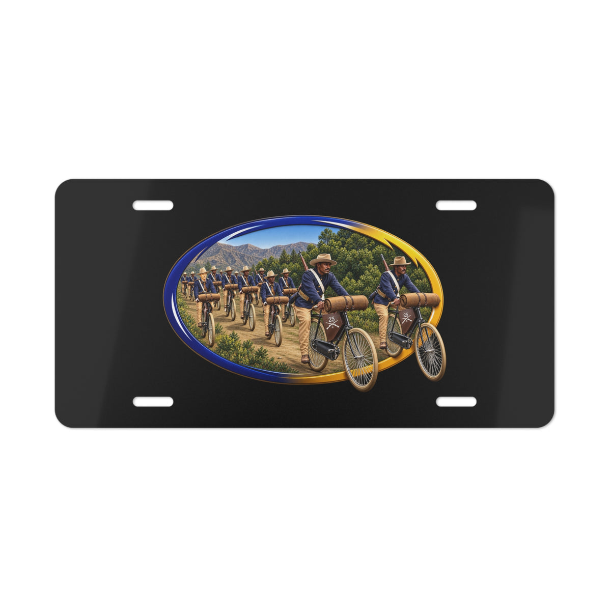 Vanity License Plate - CIrcle Riders - 3D - Enhanced