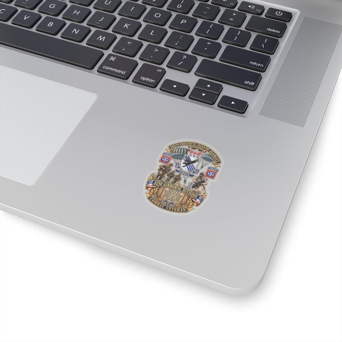 Kiss-Cut Stickers - Army - Combat Vet w 505th PIR - 82nd Airborne  w Campaigns - Soldiers - SSI - 3D - Enhanced