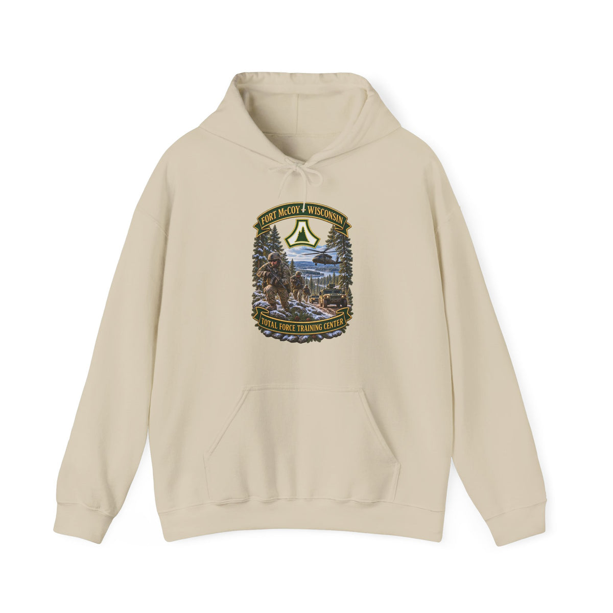 Hoodie — Fort McCoy, Wisconsin - DUI - Total Force Training Center - 3D - Enhanced