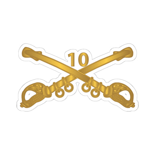 Kiss-Cut Sticker - Army - 10th Cavalry Branch wo Txt