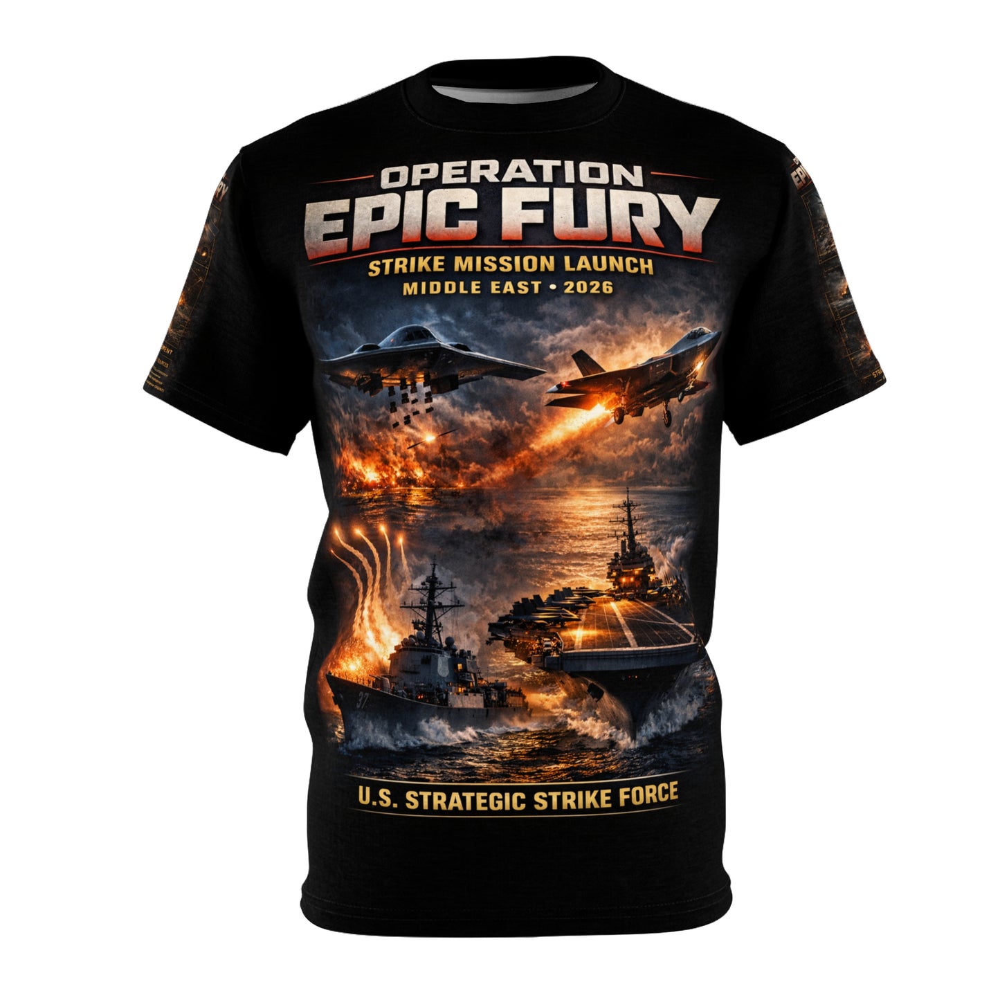 Operation EPIC FURY Tribute Tee — US Strike Against Iran Strategic Strike Campaign