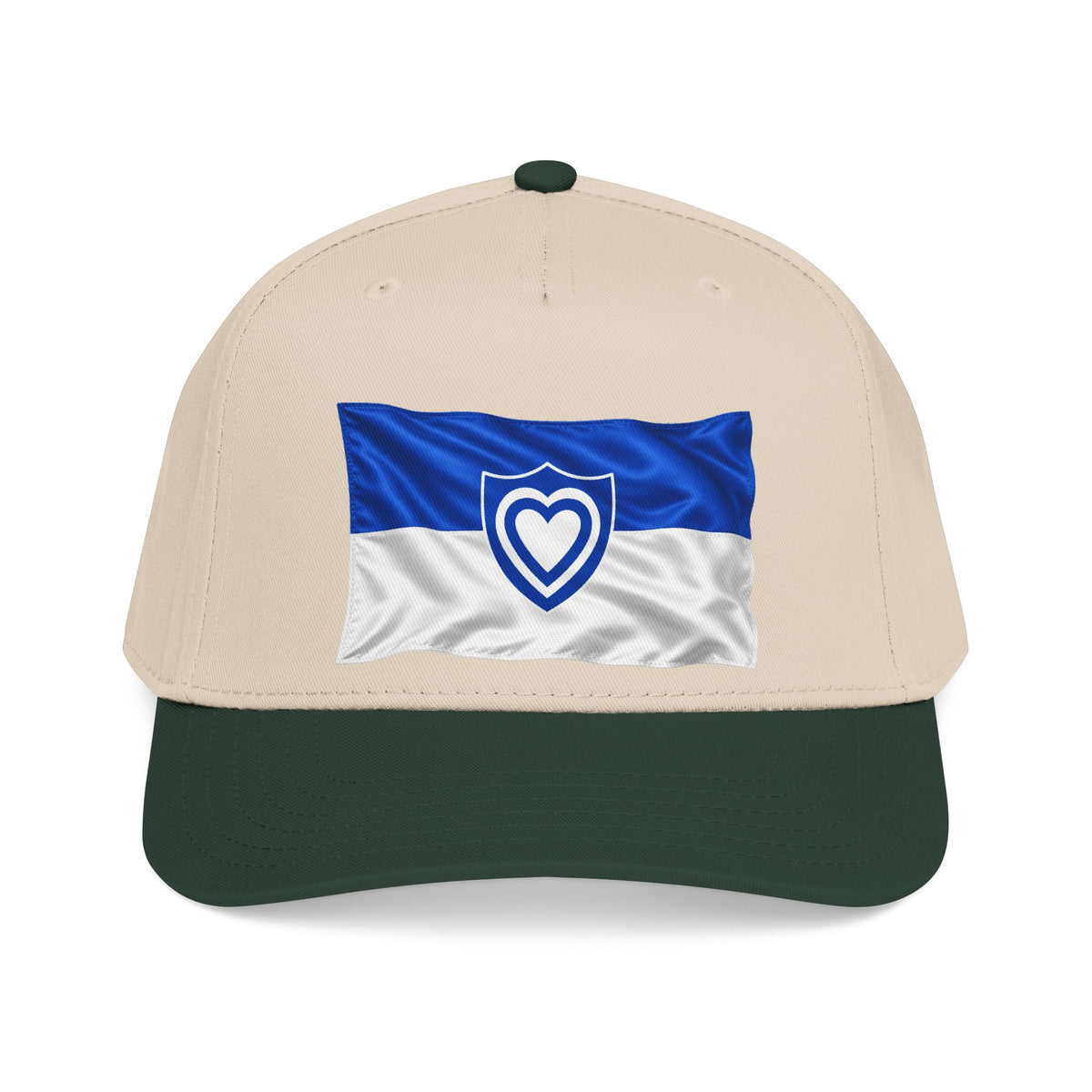 Mid Profile Baseball Cap - Army - XXIV Corps Flag - Waving - without Text - 3D - Transparent