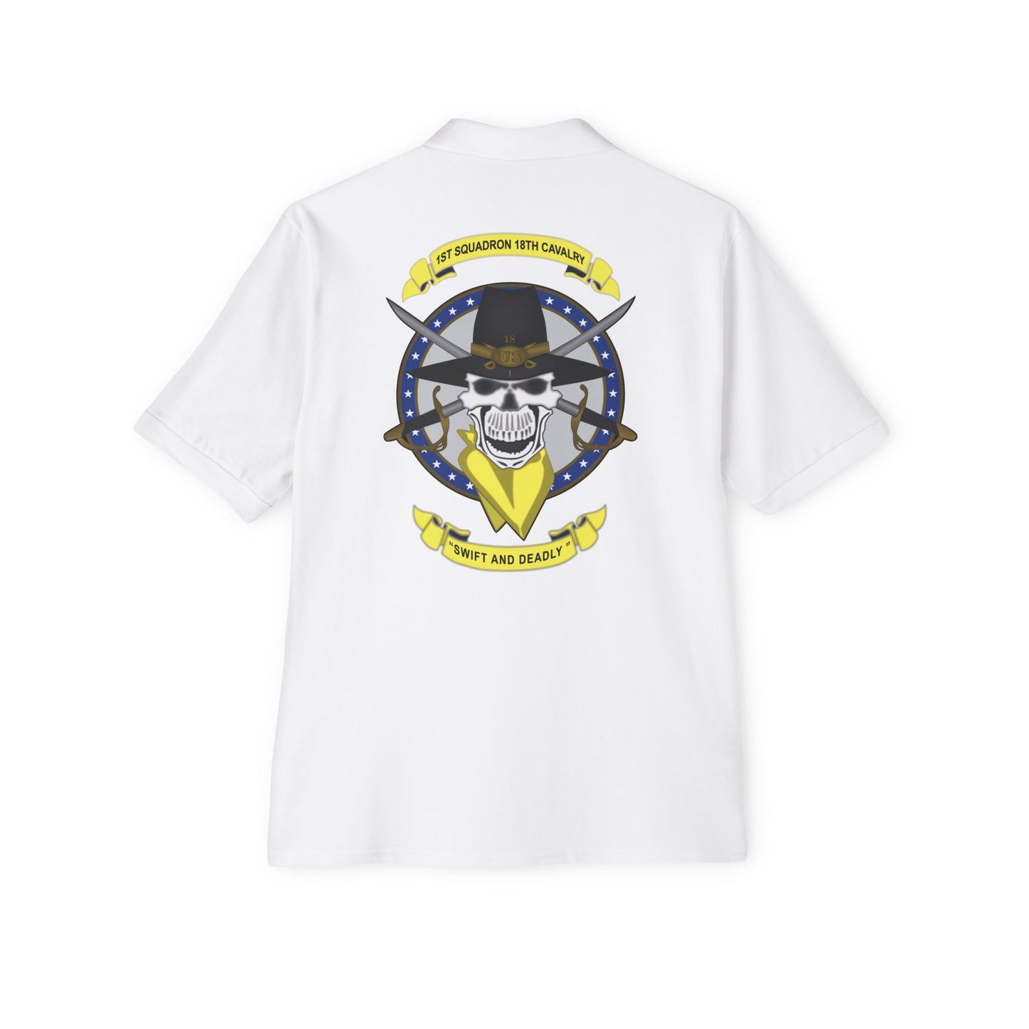 Men's Casual Piqué Polo - 1st Squadron, 18th Cavalry X 300