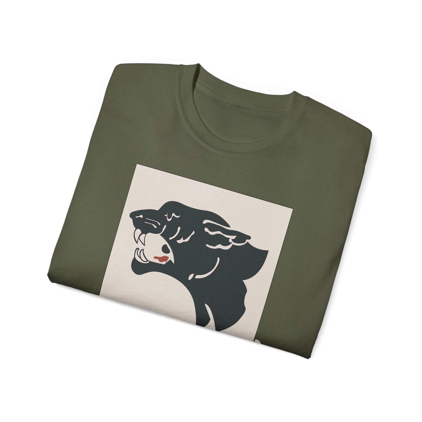 Unisex Ultra Cotton Tee - Army - 761st Tank Battalion - Black Panthers wo Txt
