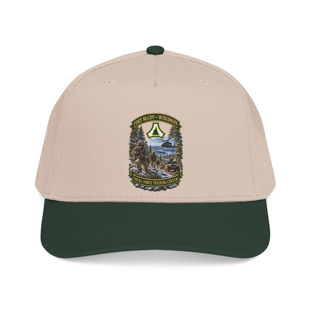 Mid Profile Baseball Cap - Fort McCoy, Wisconsin - DUI - Total Force Training Center - 3D - Enhanced