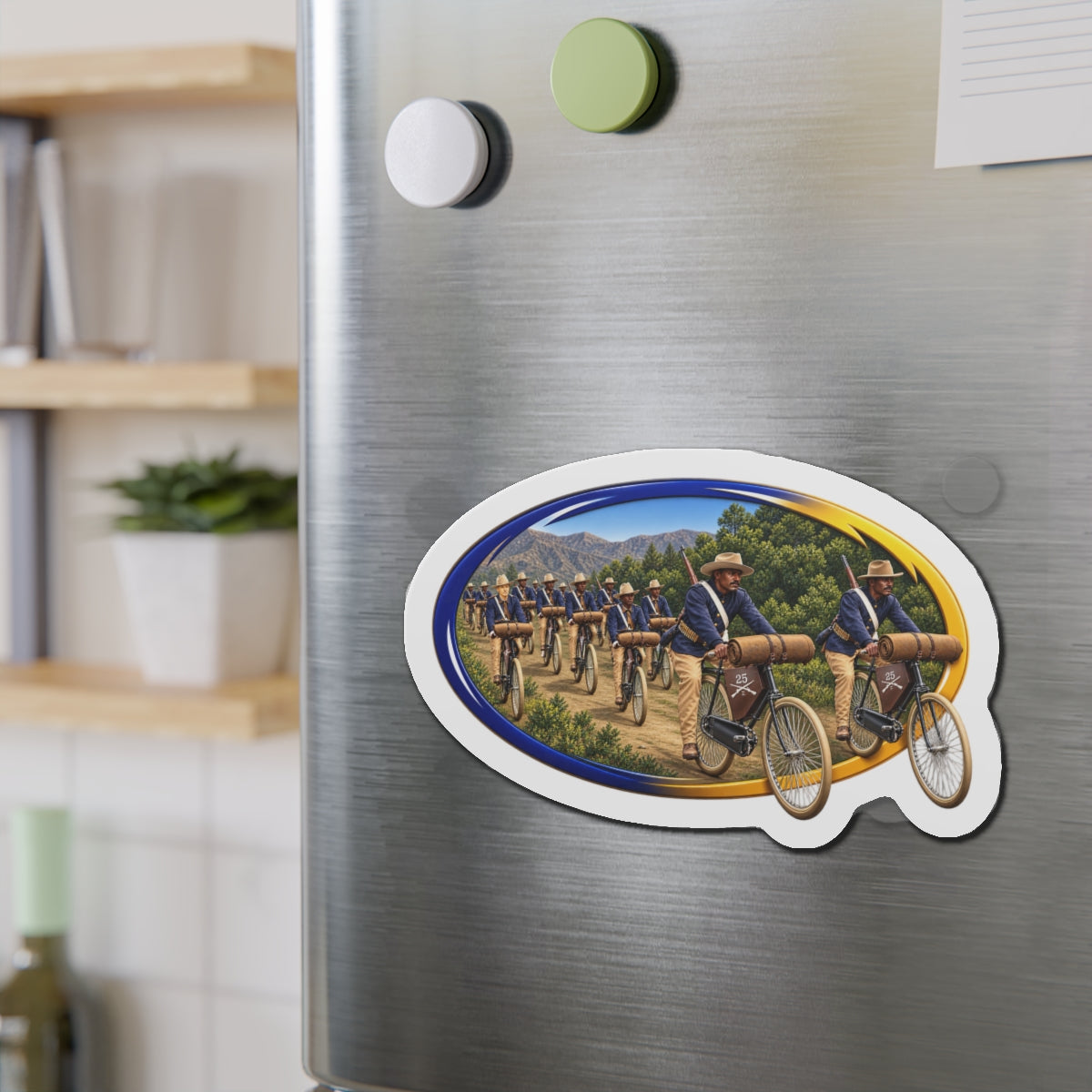 Die-Cut Magnets — CIrcle Riders - 3D - Enhanced