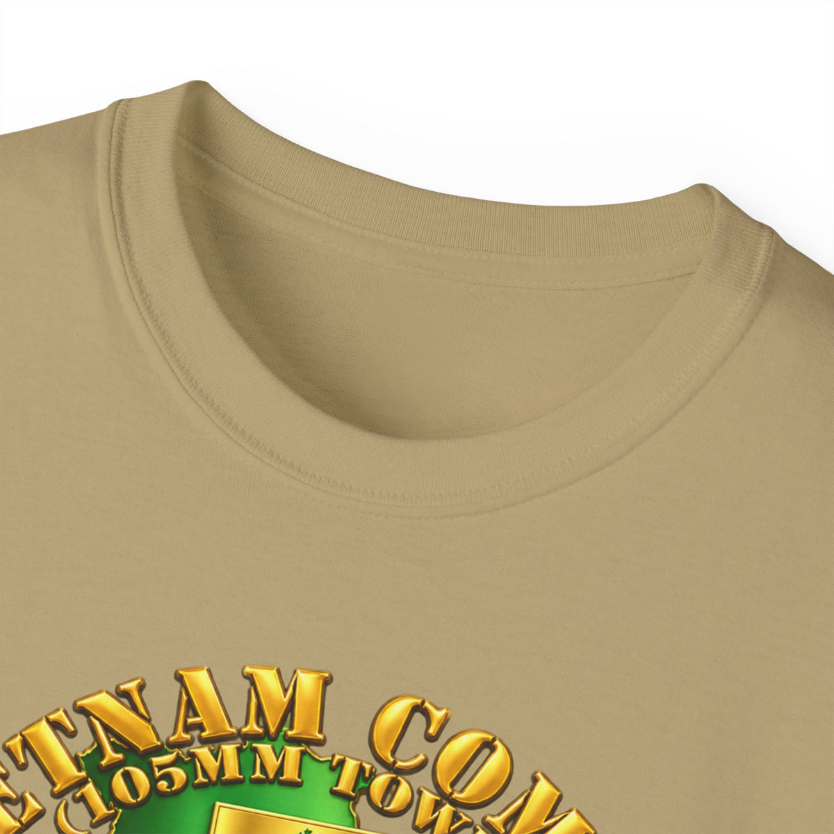 Unisex Ultra Cotton Tee - Army - Vietnam Combat Veteran w 6th Bn 77th Artillery DUI -25th Infantry Div - 3D - Transparent