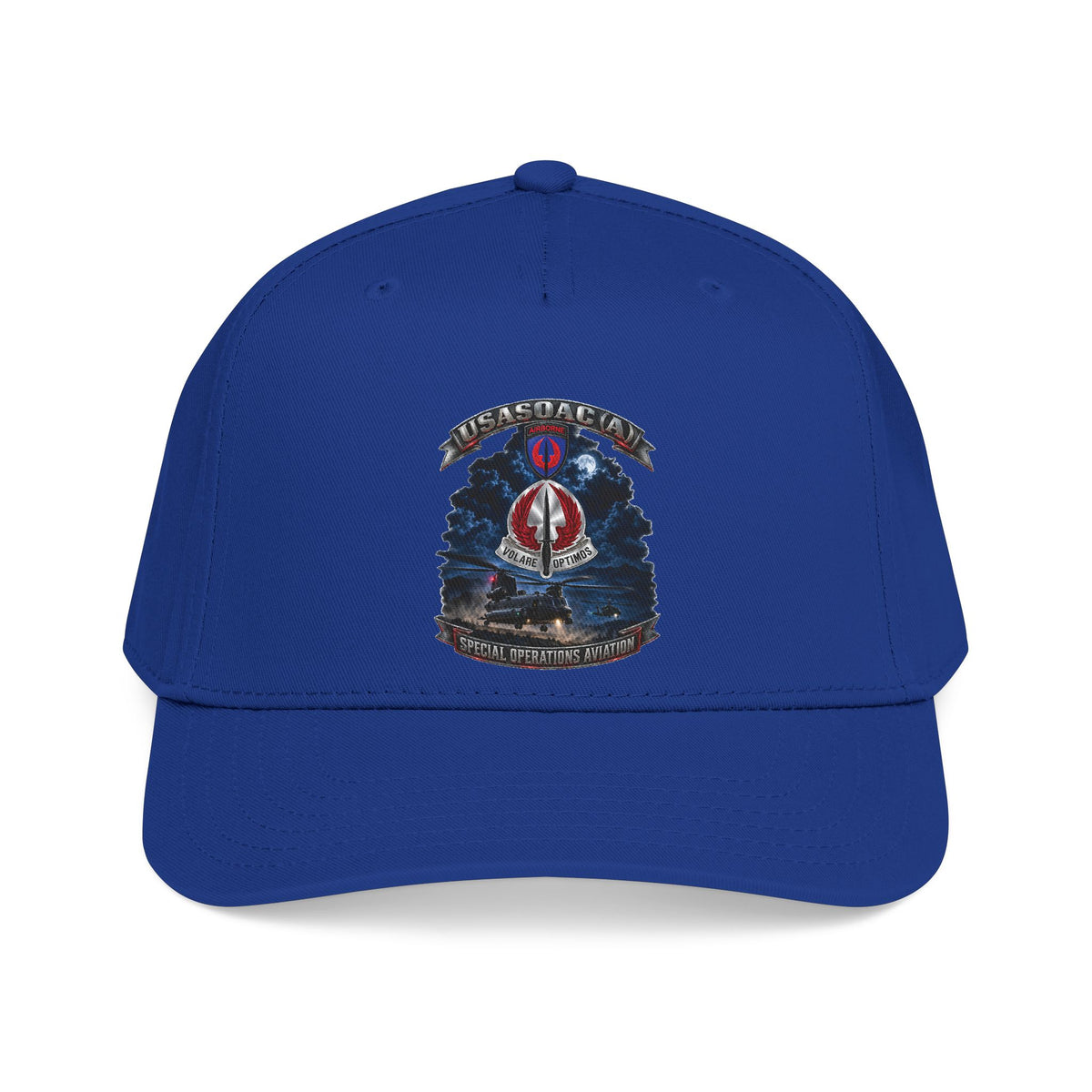 Mid Profile Baseball Cap - USA Special Operations Aviation Command (Airborne) - SSI, DUI with Scene - 3D - Enhanced