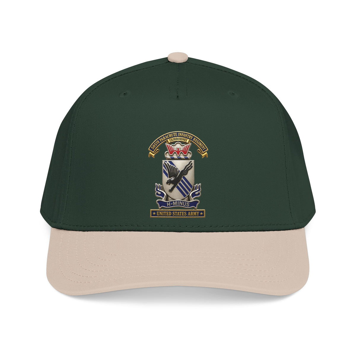 Mid Profile Baseball Cap - Army - 505th Parachute Infantry Regiment (PIR) - DUI - United States Army - 3D - Enhanced