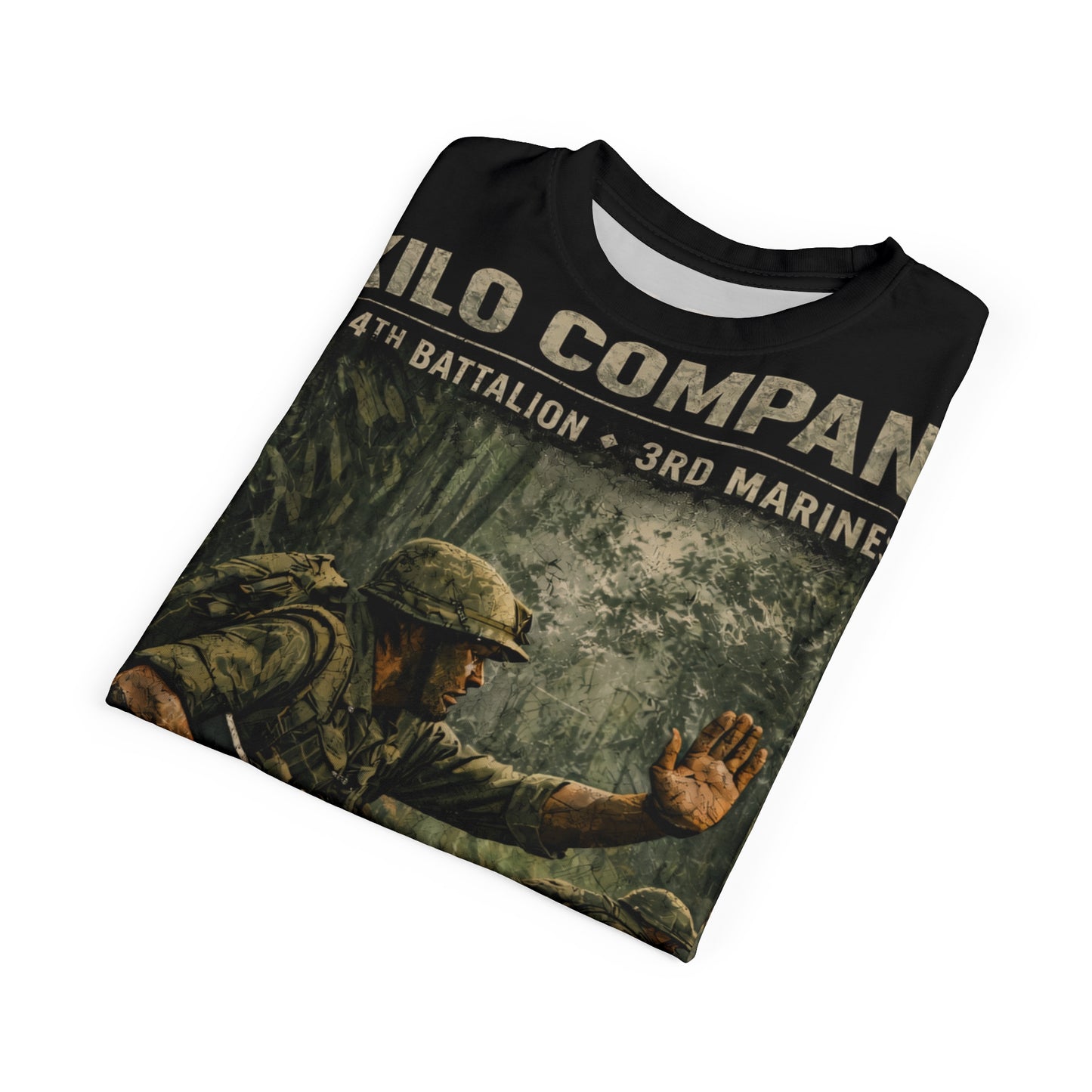 Kilo Company 4/3/3 Marines Tribute Tee — "Movement to Contact" 1st Platoon