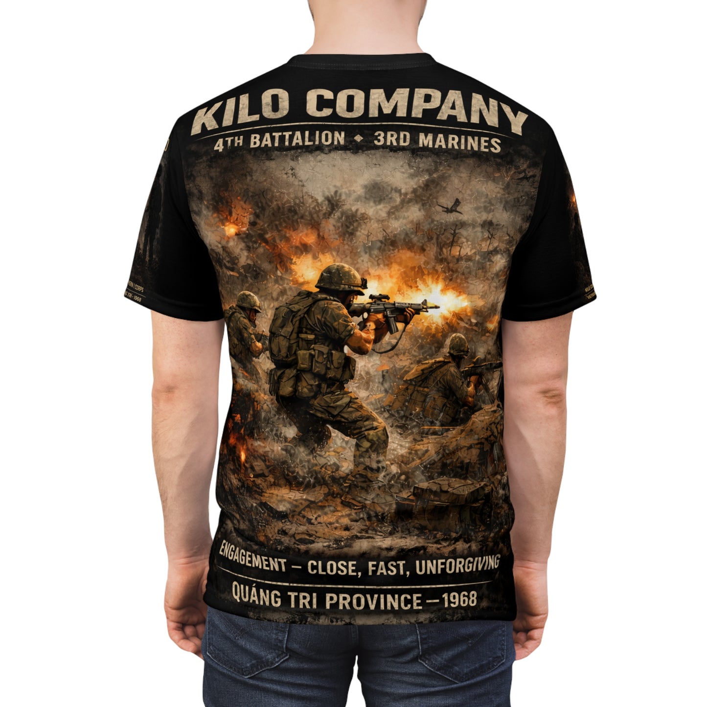 Kilo Company 4/3/3 Marines Tribute Tee — "Movement to Contact" 1st Platoon