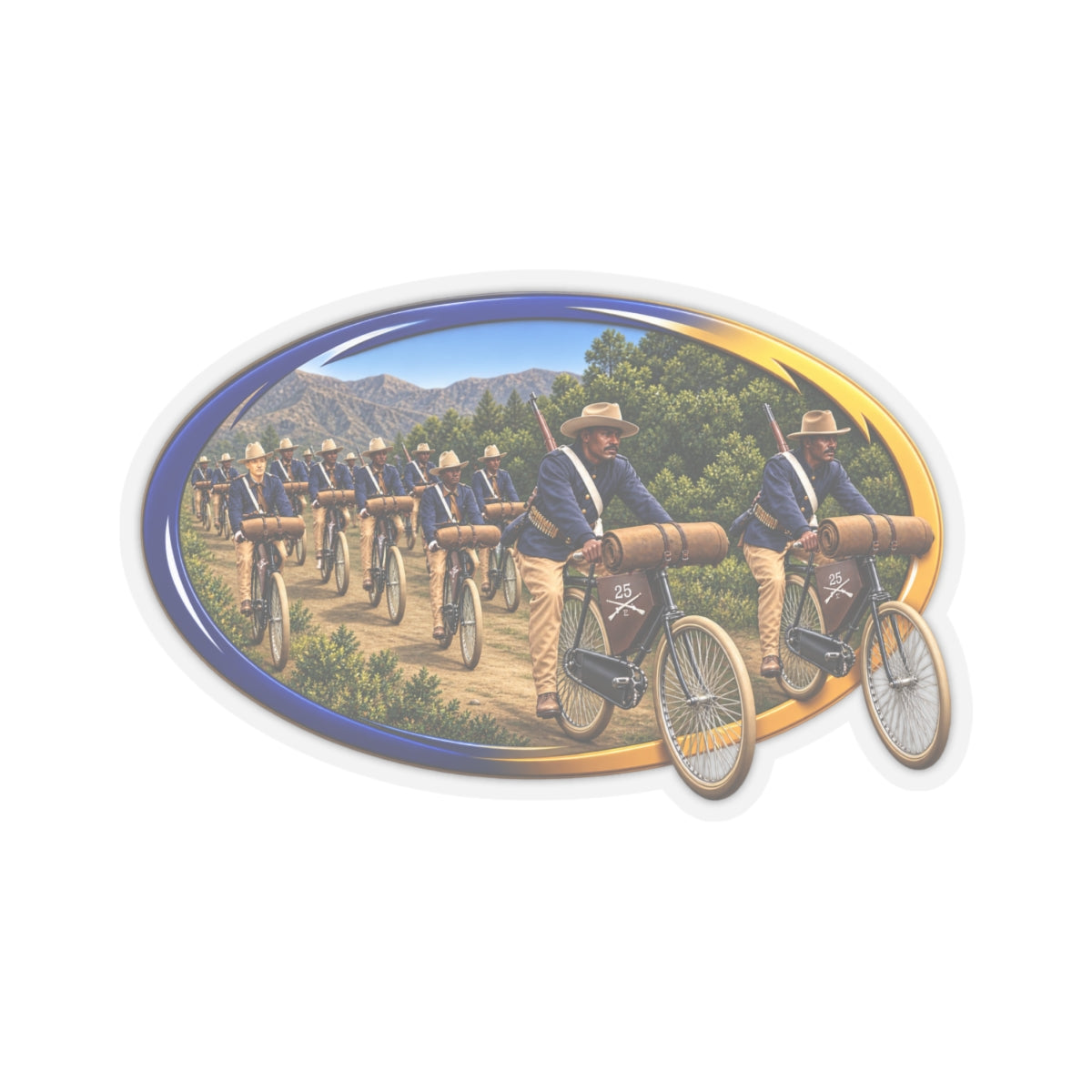 Kiss-Cut Stickers - CIrcle Riders - 3D - Enhanced