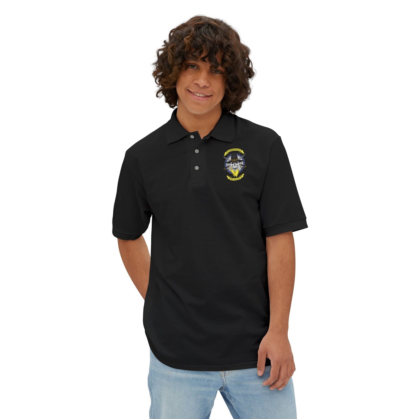 Men's Casual Piqué Polo - 1st Squadron, 18th Cavalry X 300