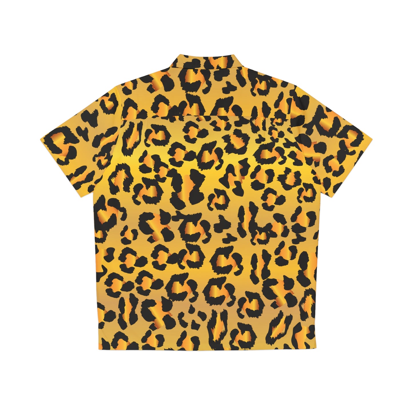 Hawaiian Shirt - Leopard Camouflage Men's Aloha Top Beach Party Luau Vacation