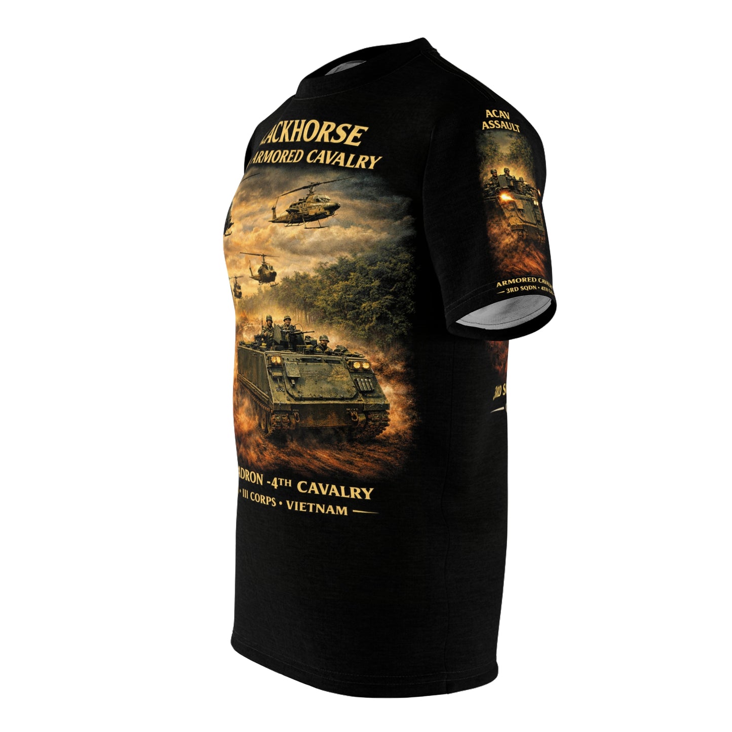 3rd Squadron, 4th Cavalry Tribute Tee — 25th Infantry Division (Cu Chi Base Camp, Vietnam)