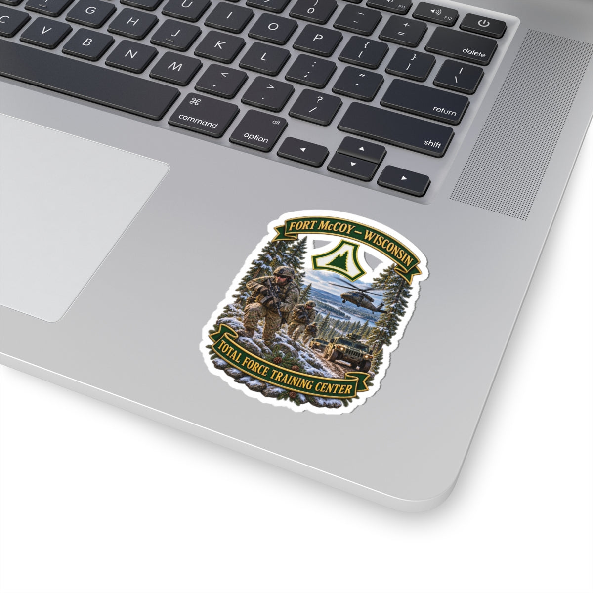 Kiss-Cut Stickers - Fort McCoy, Wisconsin - DUI - Total Force Training Center - 3D - Enhanced