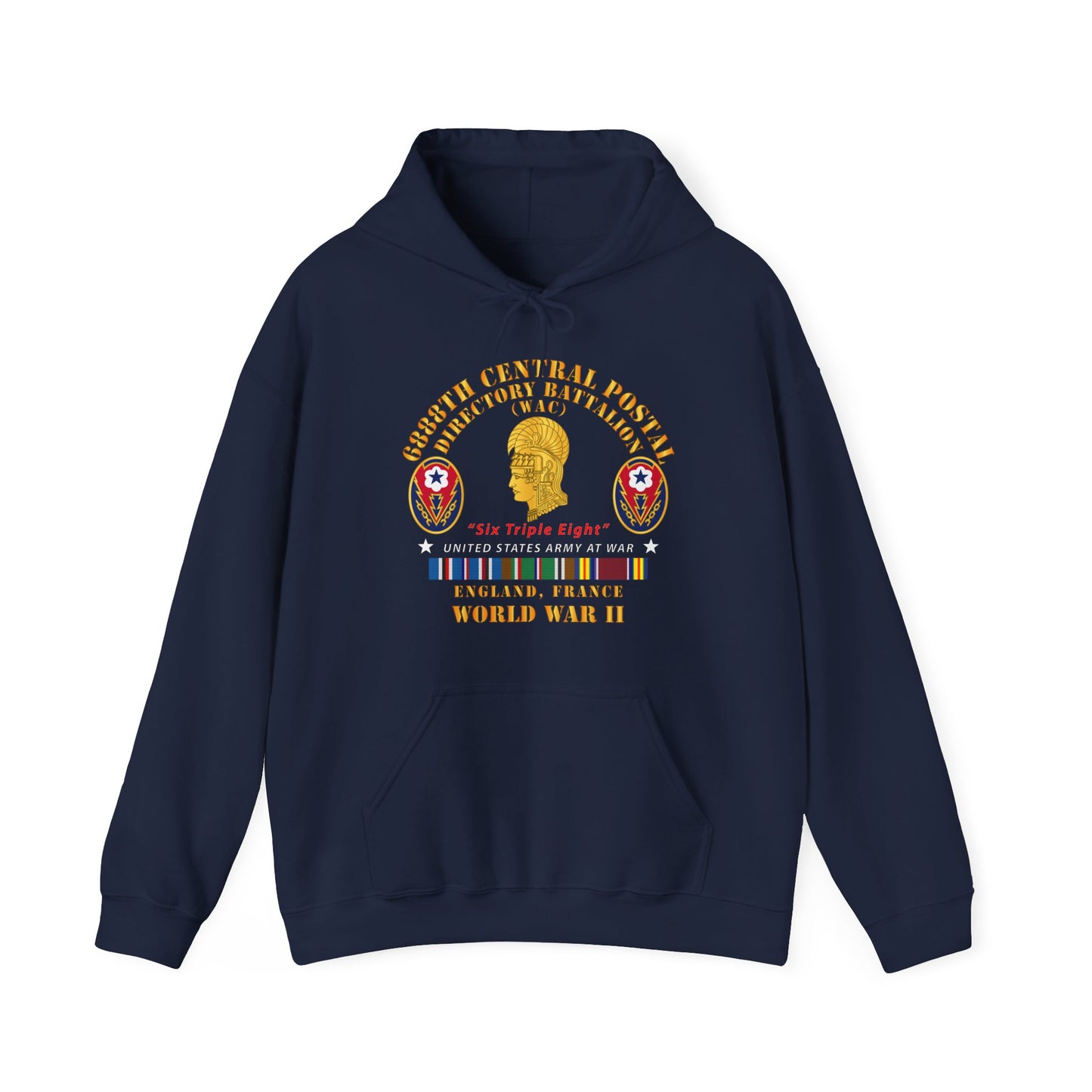 Unisex Heavy Blend Hooded Sweatshirt - Army - 6888th Central Postal Directory Battalion - WWII w EU SVC