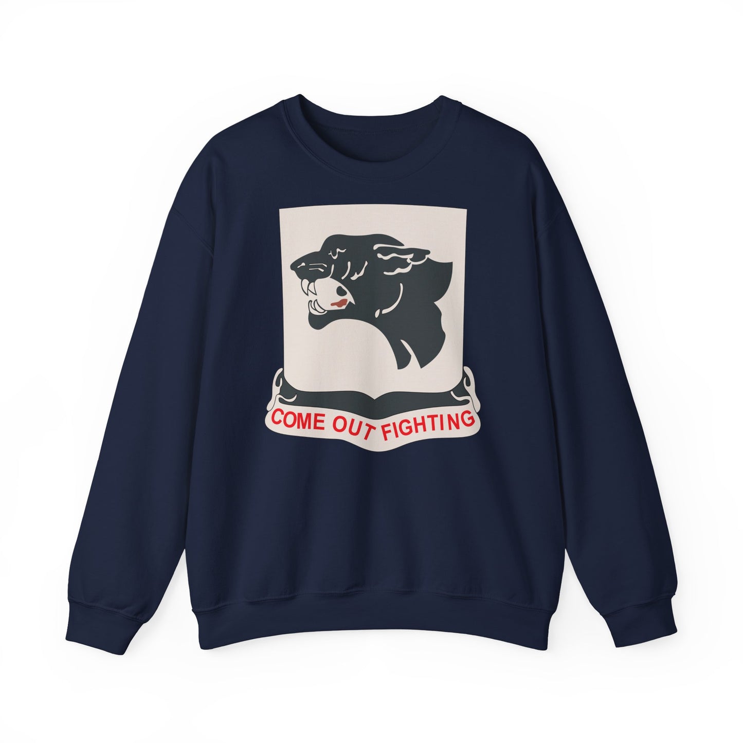 Crewneck Sweatshirt - Army - 761st Tank Battalion - Black Panthers wo Txt