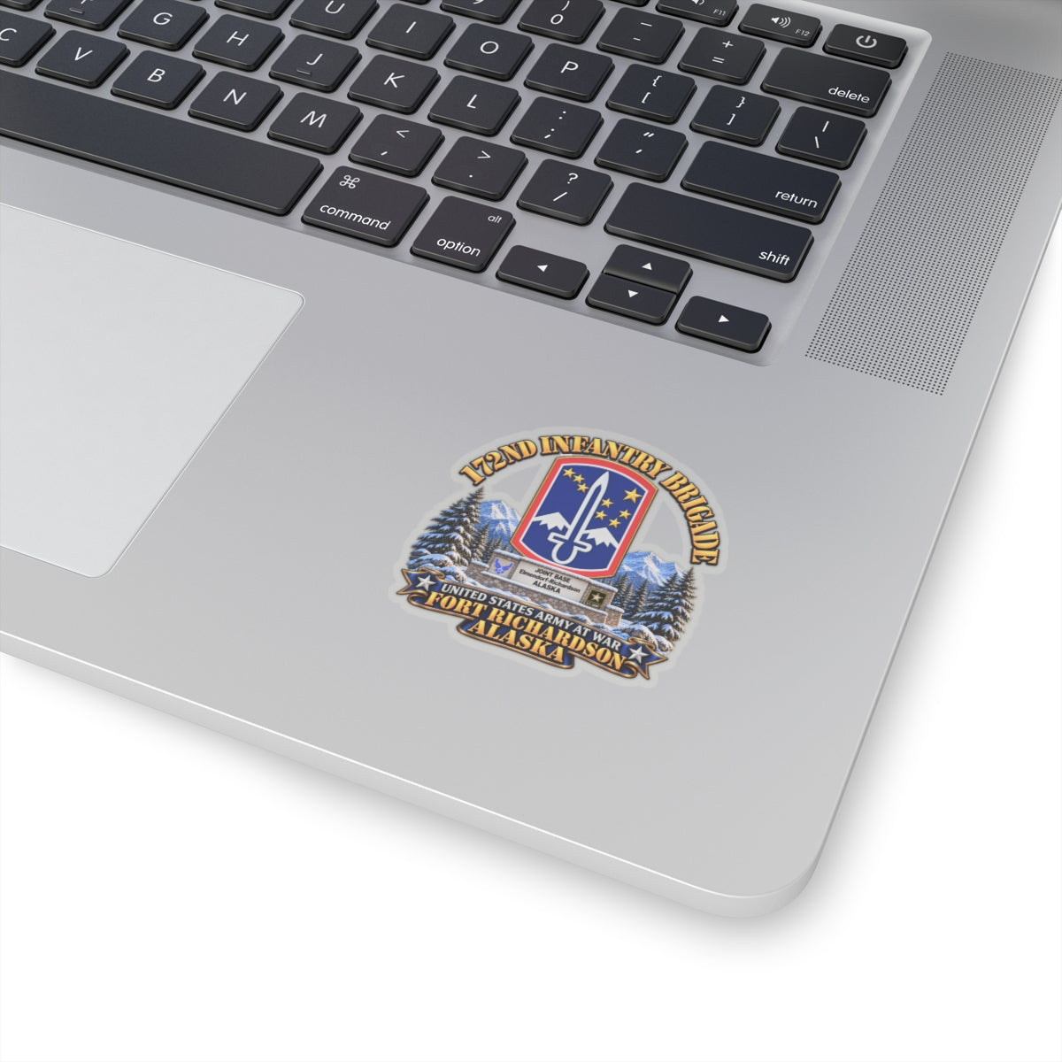 Kiss-Cut Stickers - 172nd Infantry Brigade - Ft Richardson, Alaska - 3D - Enhanced